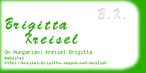brigitta kreisel business card